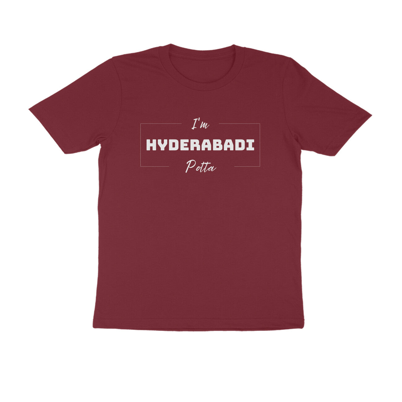 Hyderabadi Potta - Men's Round Neck Tees